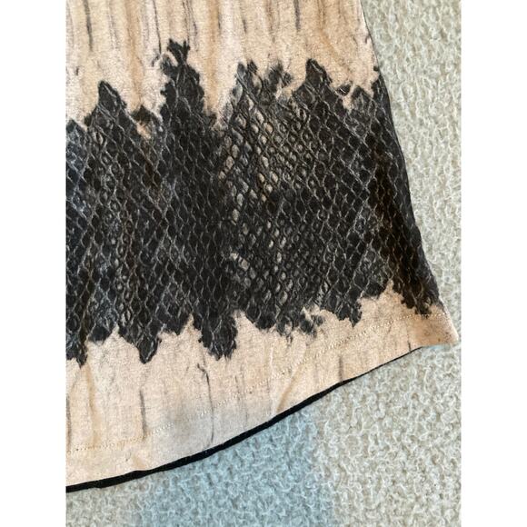 AllSaints Tank Top XS Scoop Neck Striped Pink Black A-Line Flowy Y2K Coquette - Picture 2 of 9